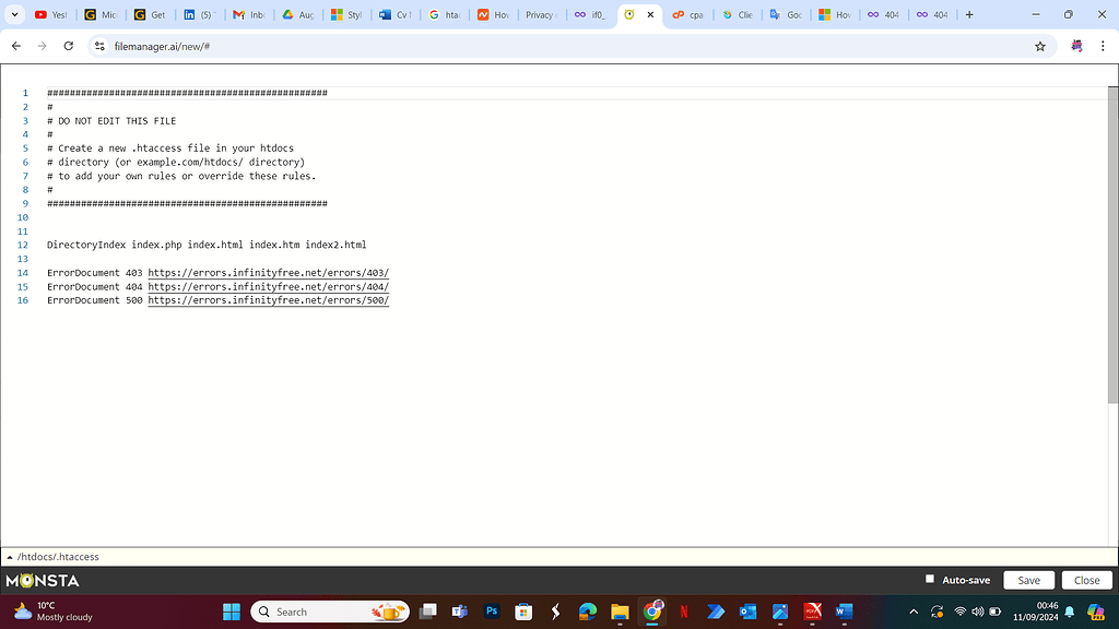 その他 NET RETURN Need help with 404 error - Hosting Support - InfinityFree Forum